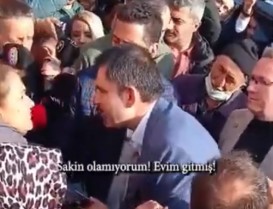 Şahintepe'de AKP İBB Başkan Adayı Murat Kuruma Büyük Tepki