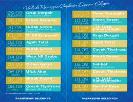 Başakşehir?de Razamazan Tüm Hızıyla Devam ediyor.