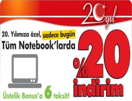  Bimeks ;den 20. Yıl Kampanyası