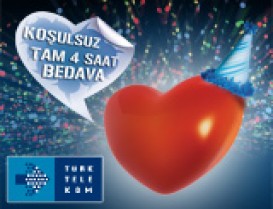 Türk Telekom Yılbaşında Tam 4 Saat Bedava Konuşturuyor!