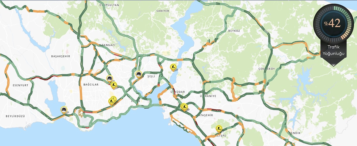 İstanbul'da Kar Yağışı: Okullar Tatil Edilen İstanbul'da Şaşırtan Trafik Oranı