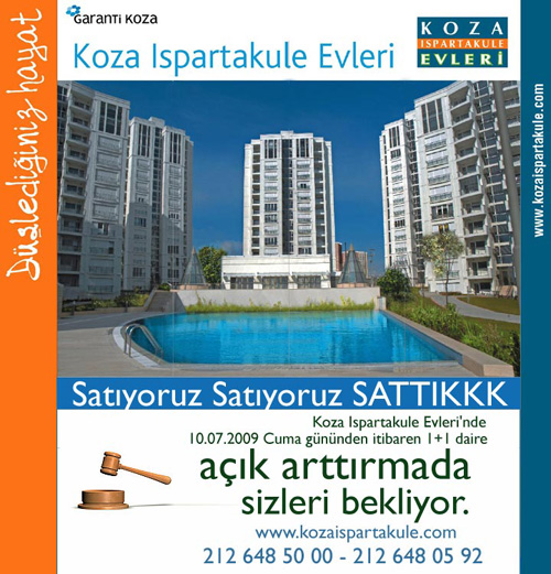 Ispartakule Evlerinde Açık Arttırma